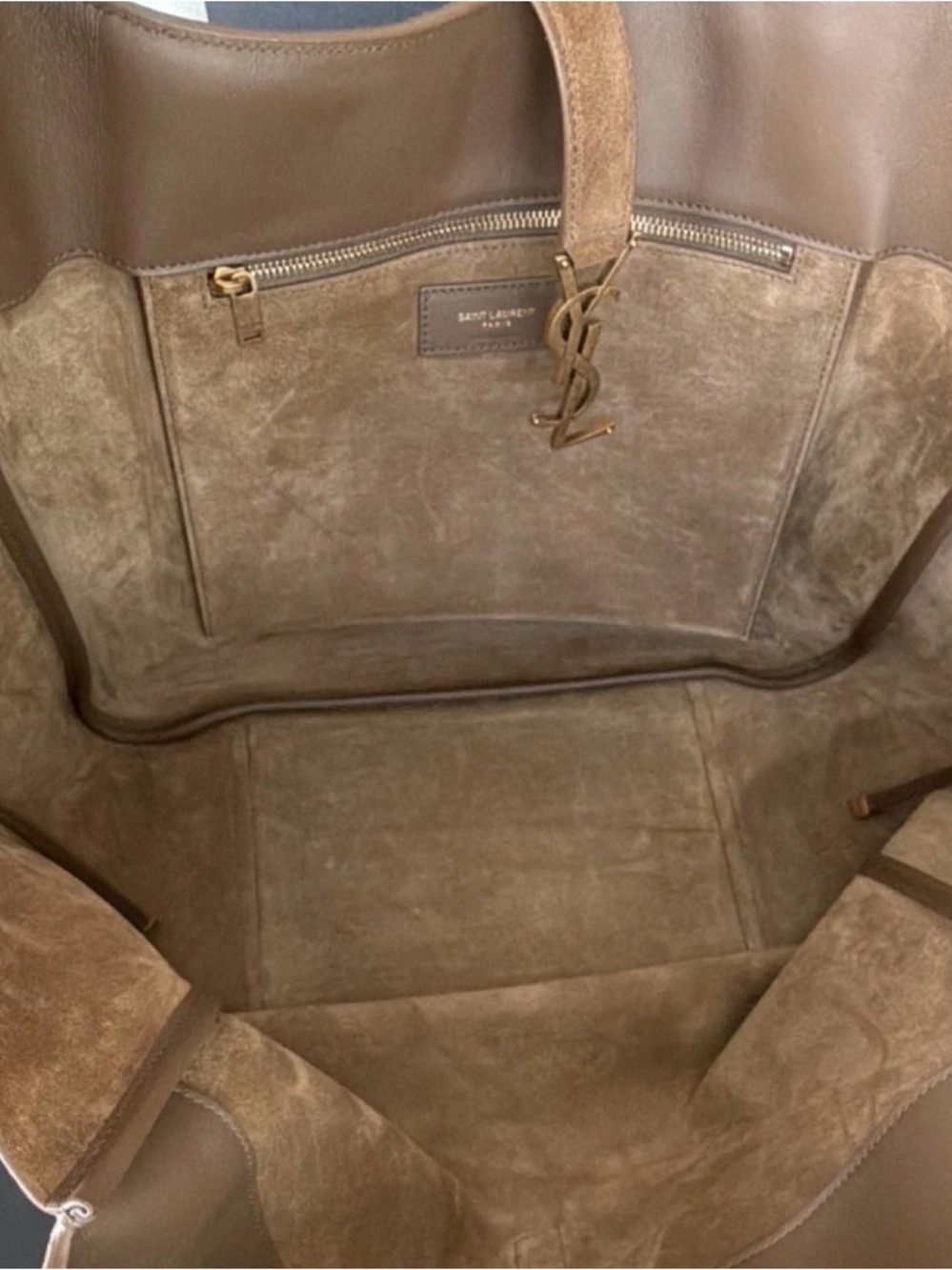 YSL brown suede Tote - Picture 9 of 12